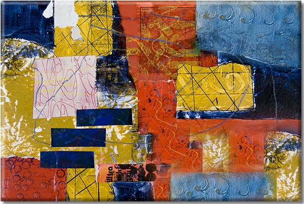 tablou canvas, abstract-fantezie, alb, albastru, arta, arta-contemporana, bej, galben, maro, multicolor, picturi, picturi-abstracte, portocaliu