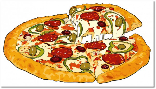 tablou canvas, alb, alimente, alimente-bauturi, bej, bucatarie, desen, diverse, maro, pizza, portocaliu, restaurante, rosu, verde, vintage