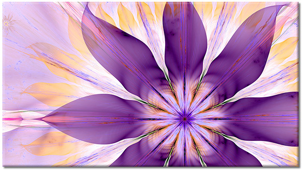 Tablou: Detaliu dintr-o floare în culori pastelate
