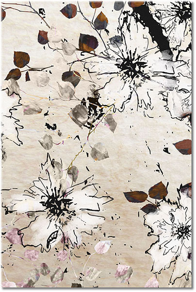 tablou canvas, alb, arta, arta-contemporana, bej, desen, flori, gri, maro, naturi-moarte-alte-picturi, negru, picturi, portocaliu, roz, sepia