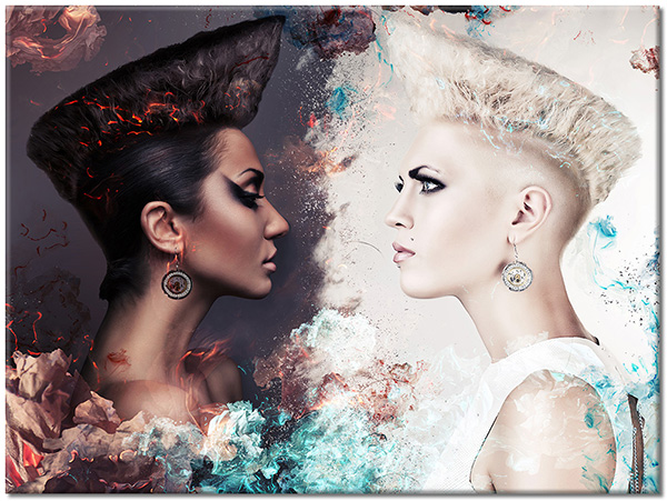 tablou canvas, abstract-fantezie, alb, arta, arta-contemporana, baruri, beauty, bej, femei, maro, negru, simetrie