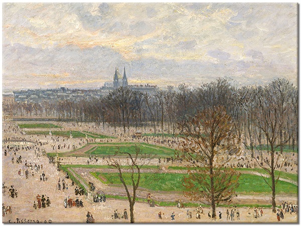 tablou canvas, arta, bej, franta, gri, maro, naturi-moarte-alte-picturi, orase, paris, peisaje, peisaje-urbane-rurale, pictori, picturi, pissarro, turism, verde