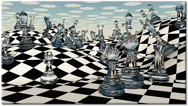 tablou canvas, abstract-fantezie, alb, arta, arta-contemporana, gri, negru, sah, sporturi, sticla