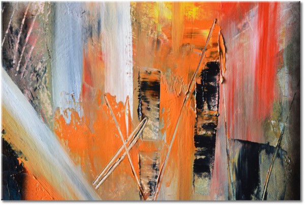 tablou canvas, abstract-fantezie, arta, arta-contemporana, bej, galben, multicolor, negru, picturi, picturi-abstracte, portocaliu, rosu