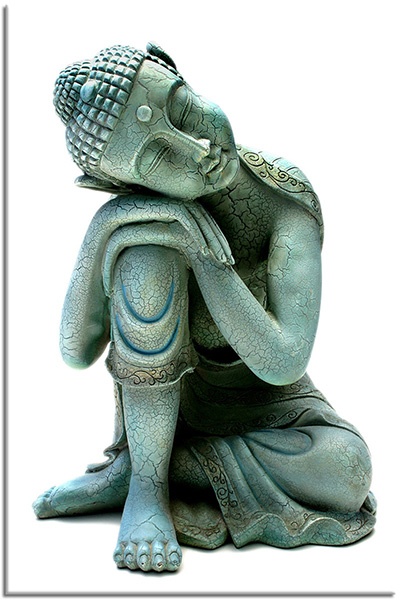 tablou canvas, alb, buddha, feng-shui-zen, gri, mitologie, portrete, statuie