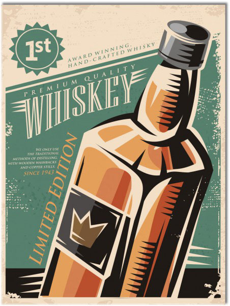tablou canvas, alimente-bauturi, baruri, bauturi, bej, bucatarie, diverse, diverse-altele, negru, portocaliu, reclame, sepia, verde, vintage, whiskey