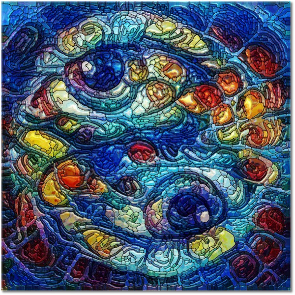 tablou canvas, abstract-fantezie, albastru, arta, arta-contemporana, bej, cyan, galben, maro, multicolor, ochi, picturi, picturi-abstracte, portocaliu, rosu, verde, violet