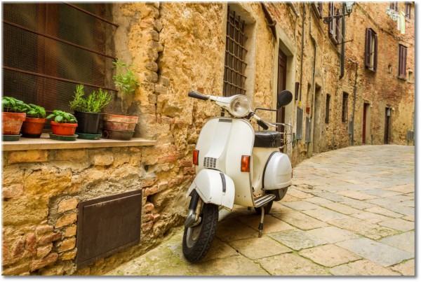 tablou canvas, alb, bej, diverse, galben, maro, masini-trenuri-corabii-avioane, motociclete, portocaliu, sepia, strada, verde, vintage