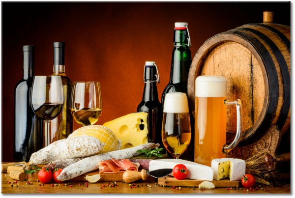 tablou canvas, alb, alimente, alimente-bauturi, bauturi, bej, bere, branza, bucatarie, diverse, galben, maro, natura-moarta, negru, portocaliu, restaurante, rosii, rosu, vin
