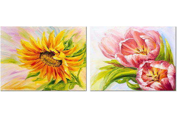 Set: Picturi cu floarea soarelui și lalele